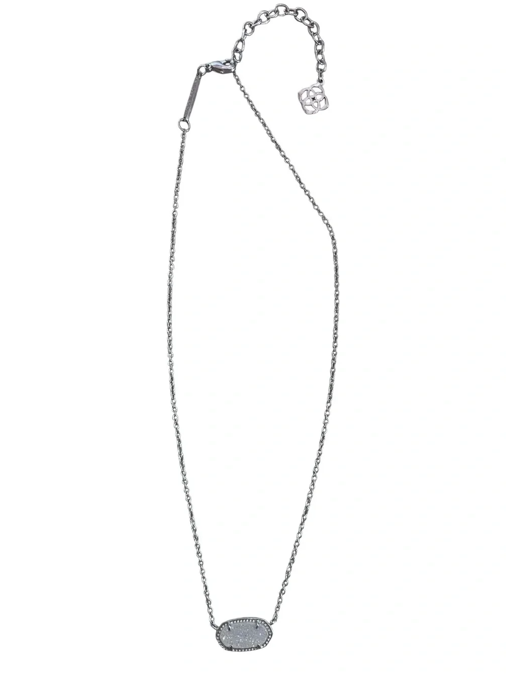 Authentic Kendra Scott Elisa Silver Pendant Necklace ✨ - Picture 3 of 8